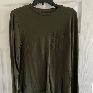 Everlane Hunter Green Uniform Long Sleeve Tee